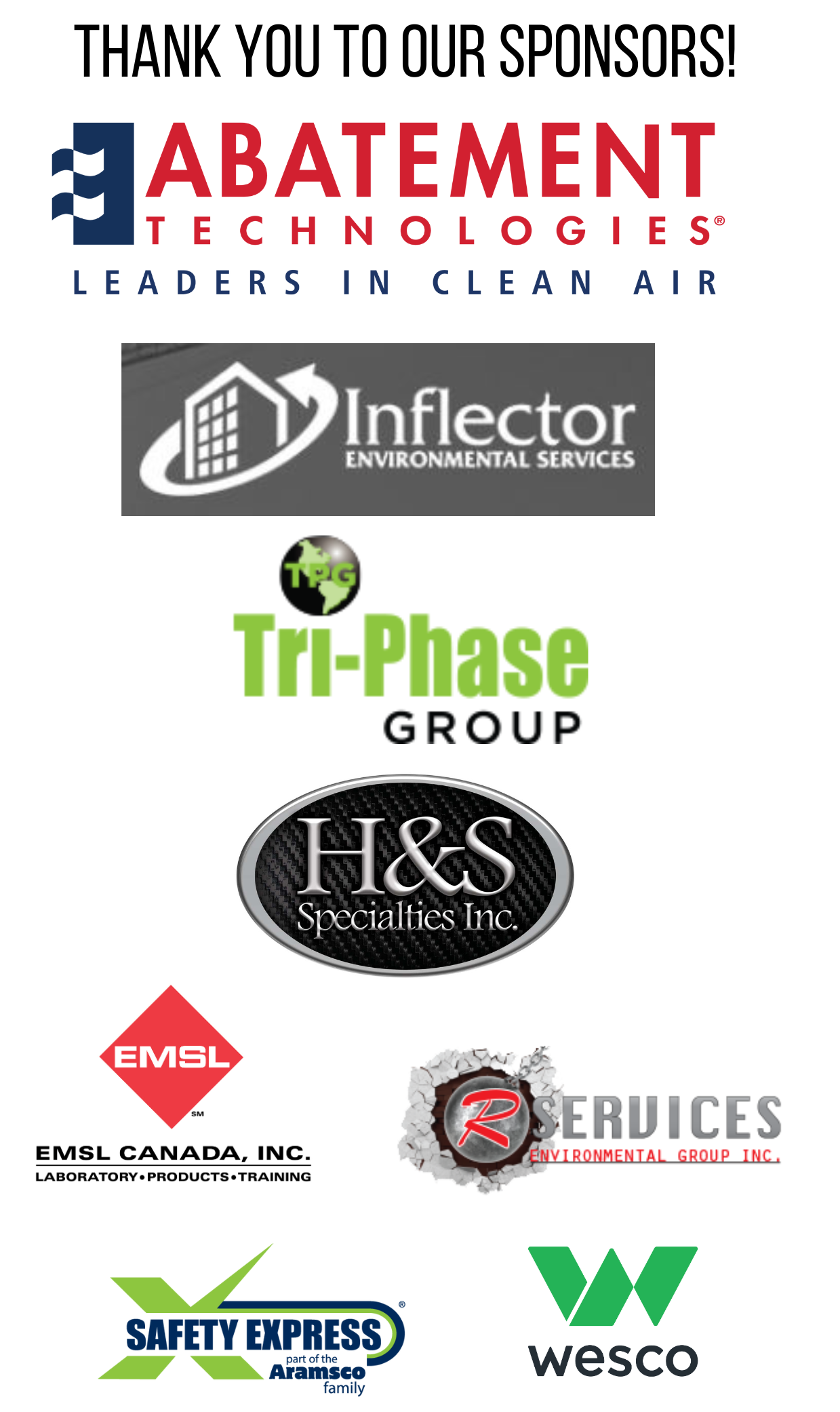 Golf Day Sponsors